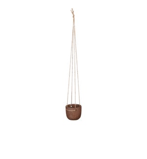 Dai pot hanging brown - 4.25x3.5"