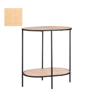 Salto side table brown - 17.75x11.75x20"