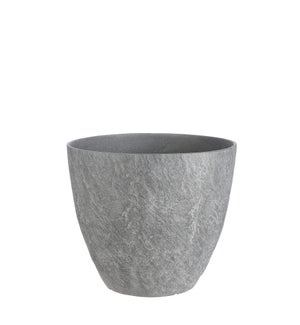 Bravo pot round d. grey slate - 15x12.75"
