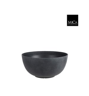 Bravo bowl round anthracite - 21.75x10.25"