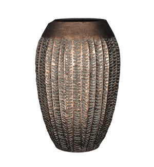 Cardinale vase round copper - 11.5x17"