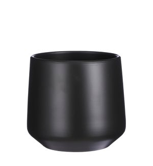 Amber pot round d. grey matt - 11x10.25"