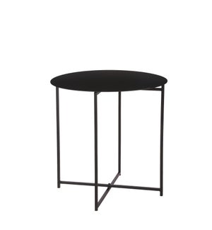 Mikki side table black - 17.75x17.75"