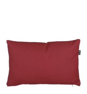 Tivoli lumbar cushion d. red - 17.75x11.75x4"