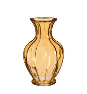 Aivy vase glass yellow - 11.25x7"