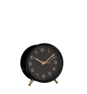Athina alarm clock aluminium black - 4x2.25x4.25"
