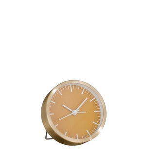 Cadby alarm clock aluminium l. brown - 3.5x1.5"