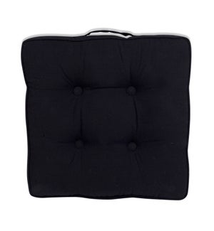 Tivoli mattres cushion black - 17.75x17.75x2.75"