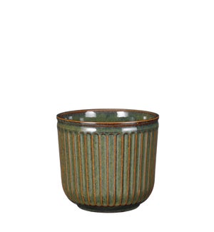 Abel pot round green - 6.75x6"