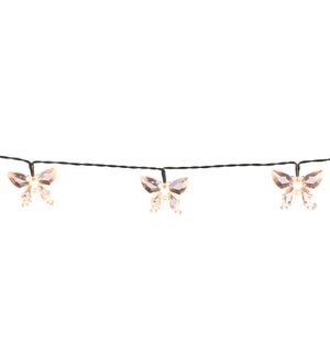 String butterfly solar warm white 20 led - 74.75"