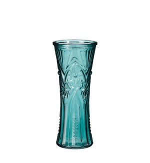 Vici vase glass green - 5x11.75"
