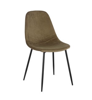 Corby chair d. green - 21x17.25x31.5"