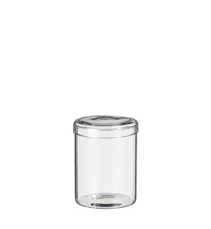 Cannes storagepot glass - 4.75x6.25"