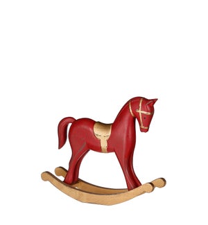 Decoration rockinghorse red - 10.5x2.25x8.75"