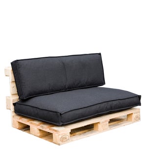 Mick pallet cushion black 2 pieces - 48x32x4.75/48x24x4.75"