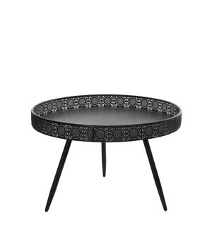 Lagune table round black - 27.5x18"