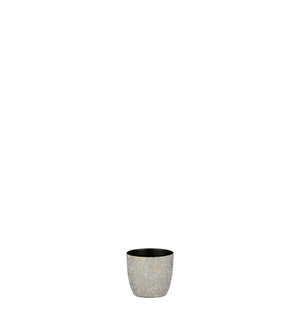 Alano pot round grey - 2.75x2.5"