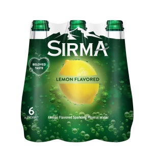 Sirma Sparkling Water Lemon +VitC 250ml / 24 Pack