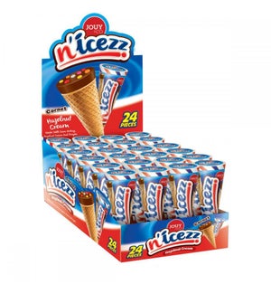 Jouy-Co Nicezz Hazelnut Cream Filled Cones 25gr x 24 x6