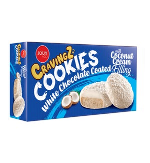 Jouy-Co Cravingz Cookies White Chocolate Coated 12/130gr