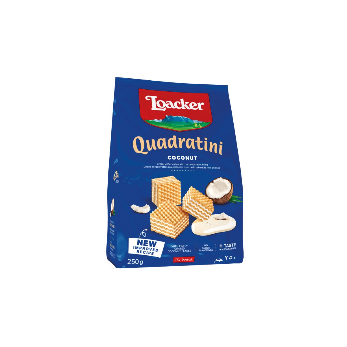 Loacker Quadratini Coconut 6/250 gr (14307-001)