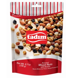 Tadim Classic Mixed Nuts w/Raisins12/190 gr
