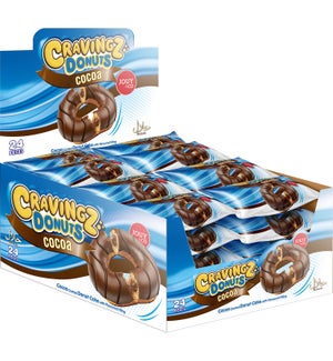 Jouy-Co Cravingz Donut (Cocoa) 50gx24x6 (144pc)