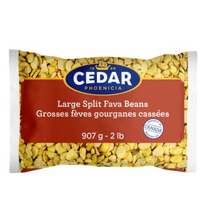 Cedar Dry SPLIT Fava Beans 10/907 gr