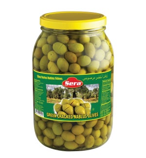 Sera Nablus Cracked Green Olives 6x2000 ml