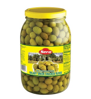 Sera Balady Cracked Green Olives 6/2000 ml