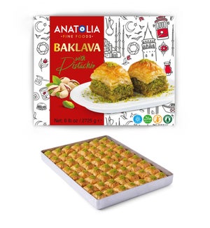 Anatolia Premium Baklava w/Pist 5.5 lb (Half Size Tray x 2)