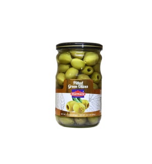 Marmara Green Pitted Olives 12/660 gr