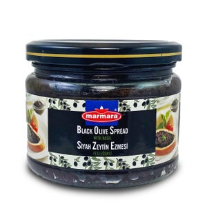 Marmara Black Olive Paste w/Basil 12/300 gr