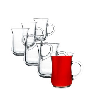 Glass 4 You Turkish Tea Glass w/ Handle (6 glasses x 8 sets)