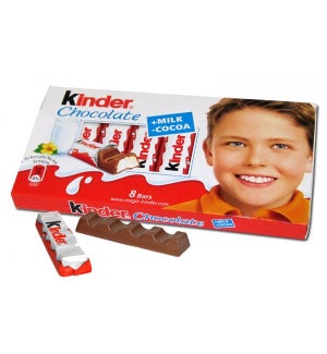 Kinder Milk Chocolate Bars 40/100 gr