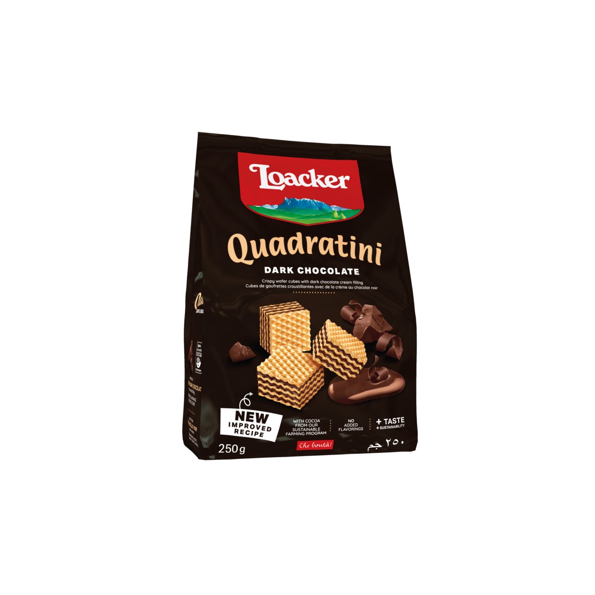 Loacker Quadratini Dark Chocolate 6/250 gr