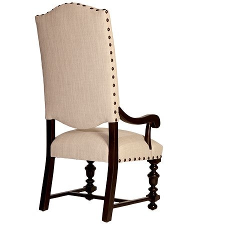 Tall dining chairs with arms hot sale