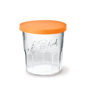 Jam Jar w/Orange Lid 324ml