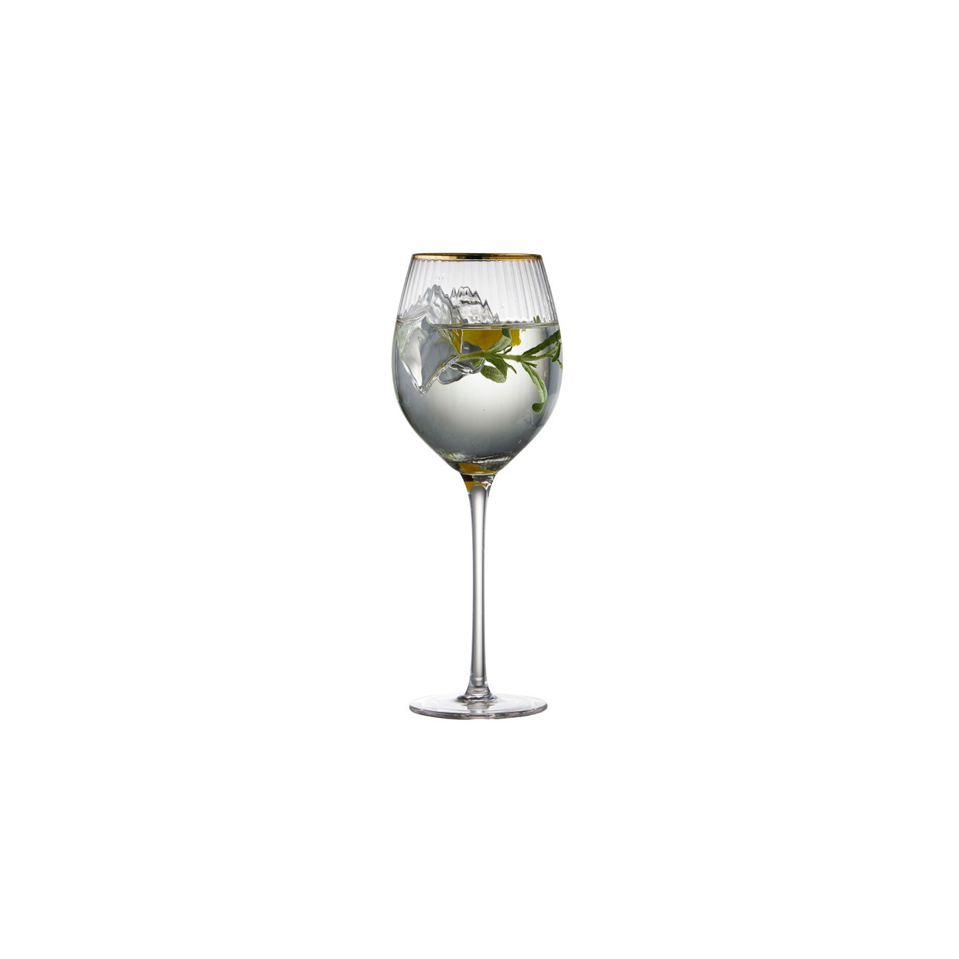 Verre à gin tonic Palermo Gold 32 cl, lot de 4 de Lyngby Glas 