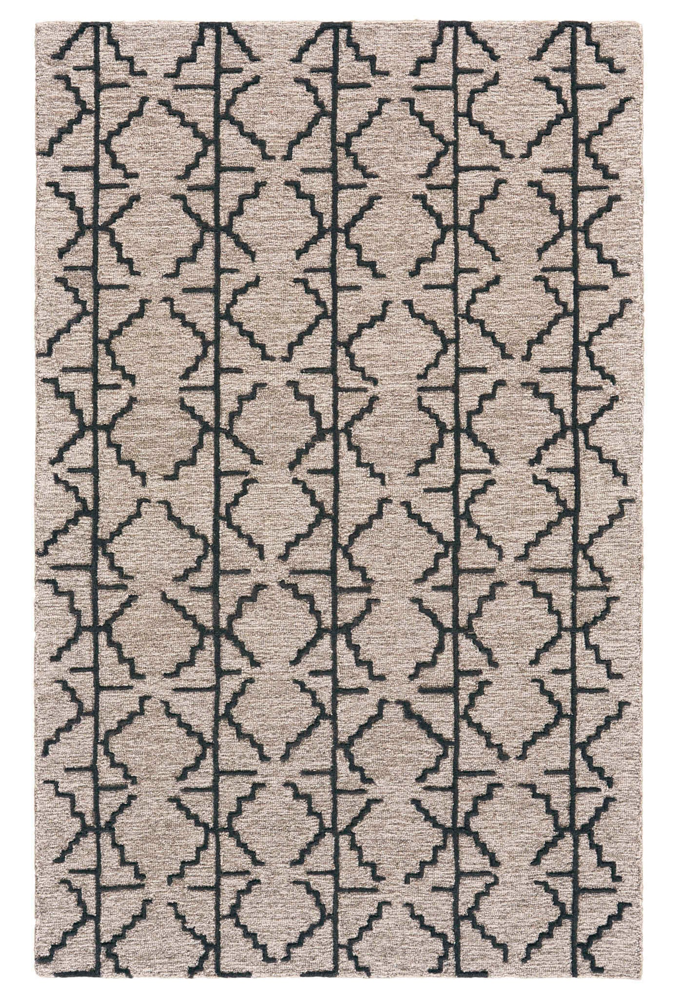 Foundry Select Mcdermott Handmade Hand Tufted Wool Charcoal/Gray