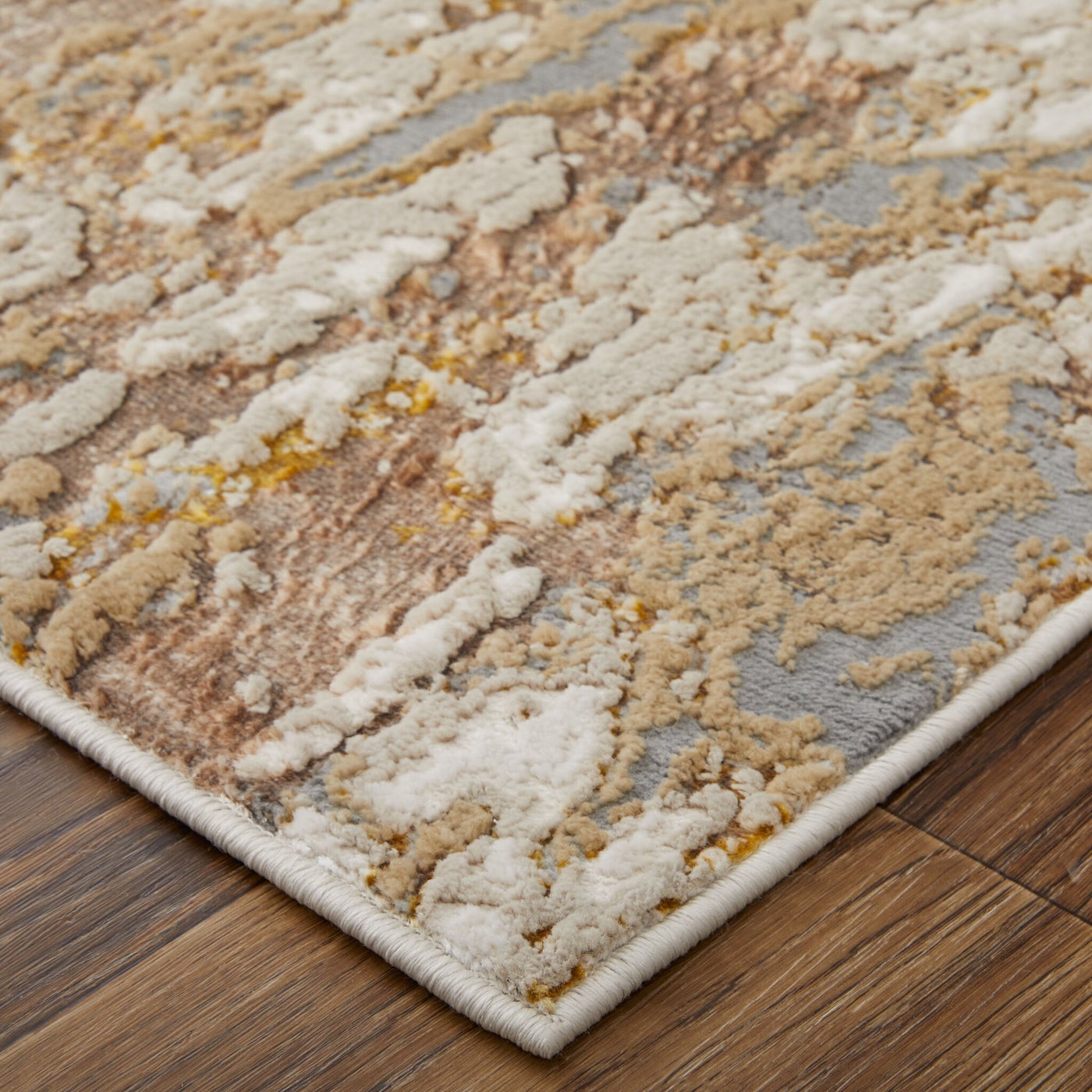 Feizy Rugs Aura 10' x 13'2 Beige and Gray Area Rug