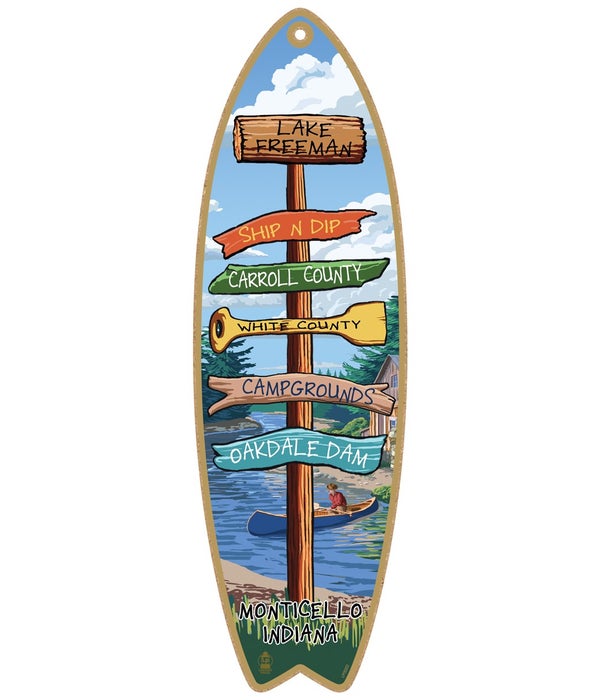 Destination River-Canoe Custom Surfboard
