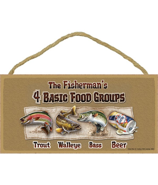 The Fisherman's 4 Basic Food Groups Trou