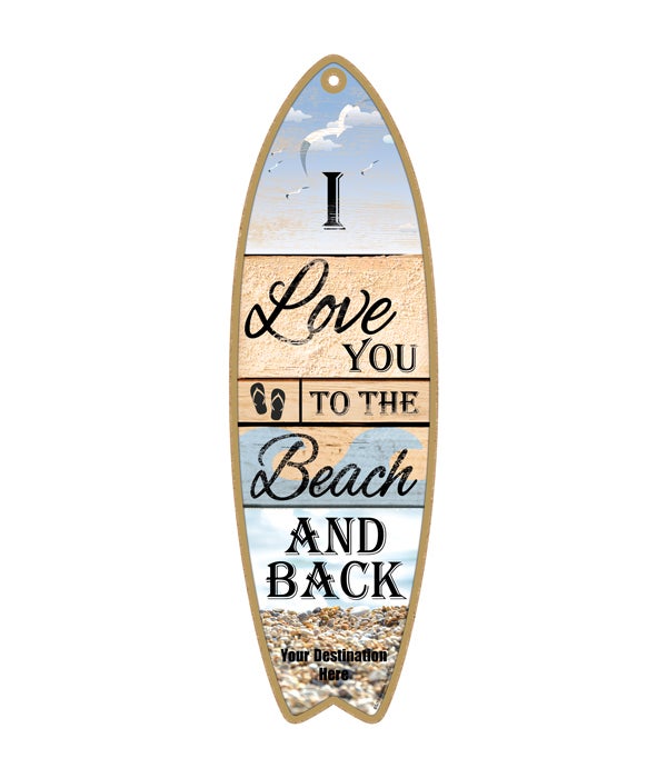 I love you to the Beach and back - rock beach