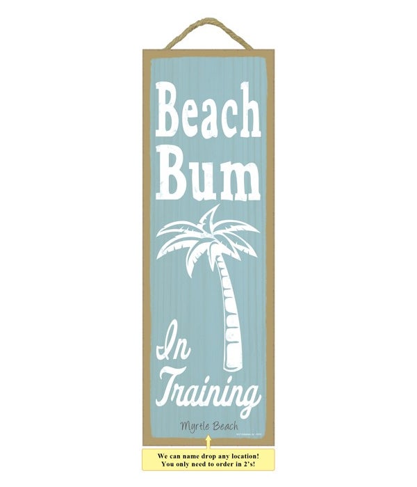 Beach bum in training (palm tree image)