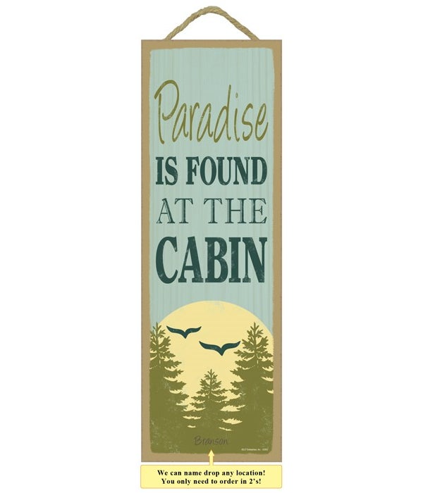 Paradise is found at the cabin (tree, bi