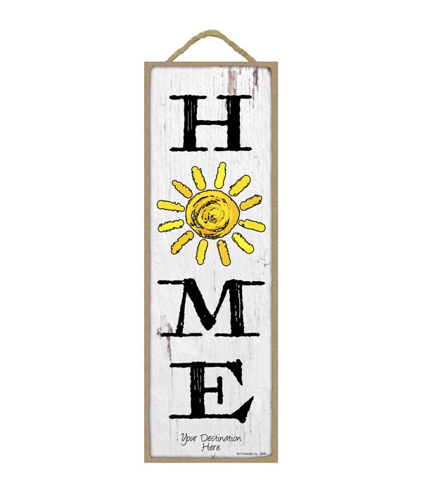 Home - The "o" is a sun 5x15 sign
