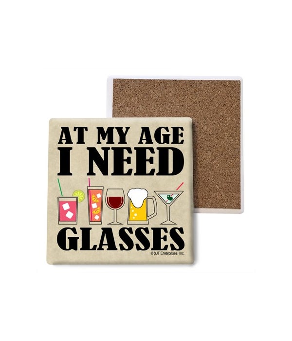 At my age I need glasses  coaster bulk
