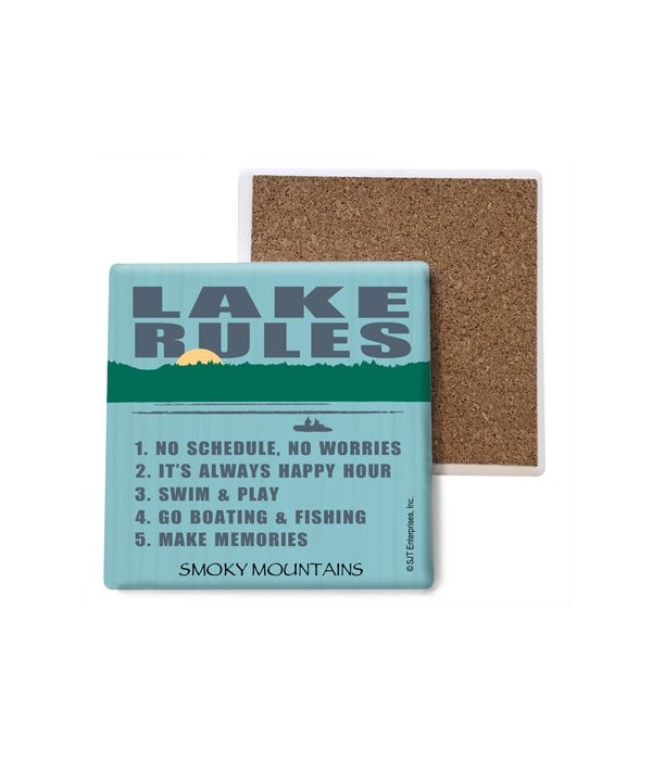 Lake rules (lake image) coaster bulk
