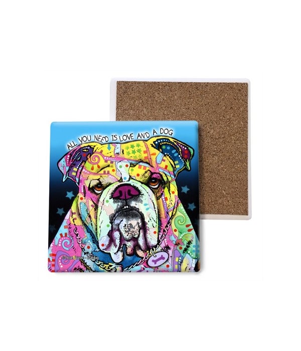 Bulldog-Stone Coasters
